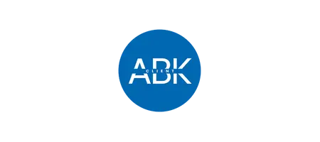 Blue circular logo with "ABK" lettering in white and smaller "Group" text. It is part of the Jinni S.r.l. Cloud platforms.